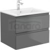 OLTENS Vernal szafka 60 cm podumywalkowa wisząca z blatem grafit 60003400